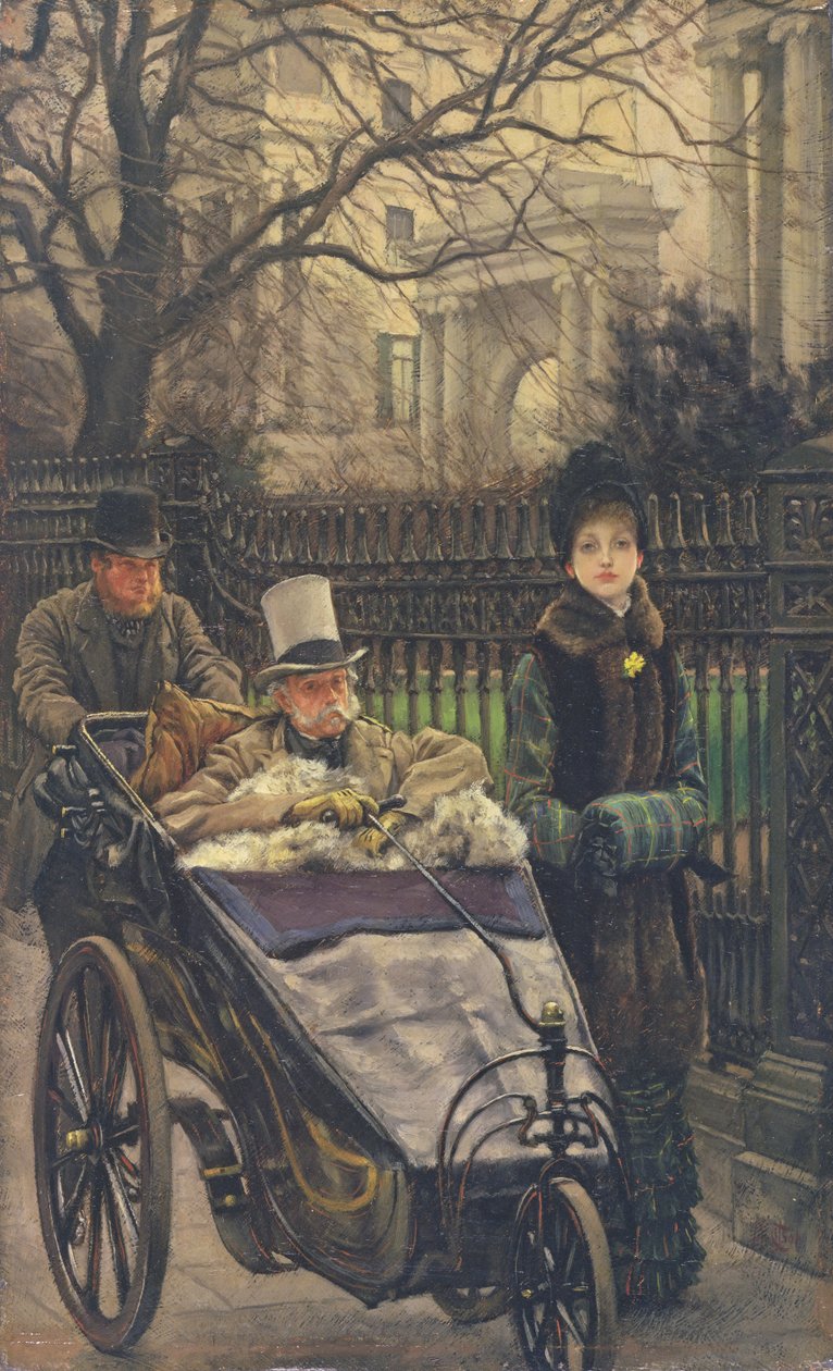 Córka wojownika, czyli rekonwalescencja, ok. 1878 (olej na desce) (patrz także 27536) autorstwa James Jacques Joseph Tissot