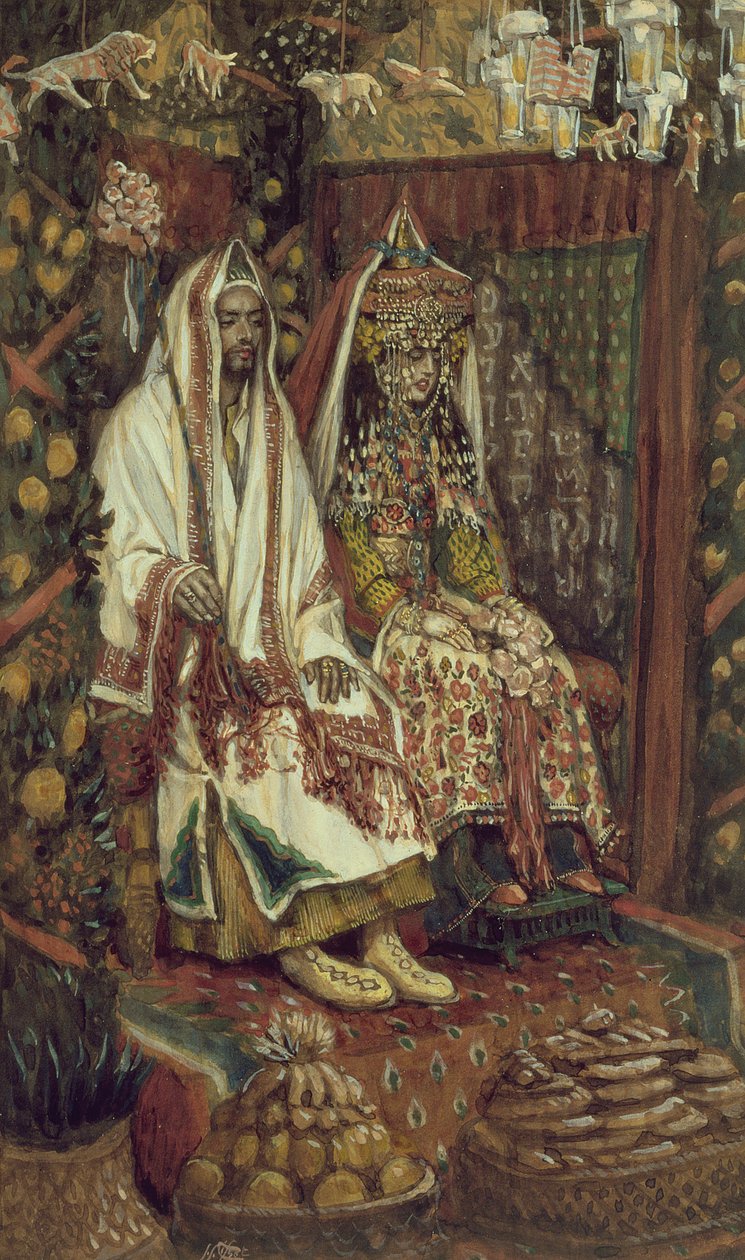 Wesele w Kanie, ilustracja do Życia Chrystusa, ok. 1886-96 (gwasz na tekturze) autorstwa James Jacques Joseph Tissot