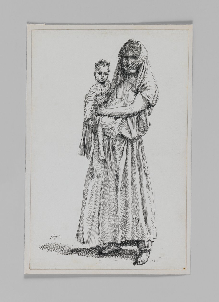 Kobieta z Geba, Samaria, ilustracja z Życia naszego Pana Jezusa Chrystusa autorstwa James Jacques Joseph Tissot