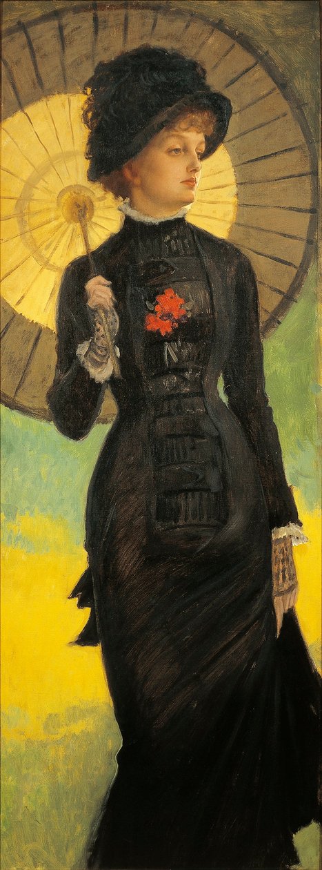 Kobieta z parasolem autorstwa James Jacques Joseph Tissot