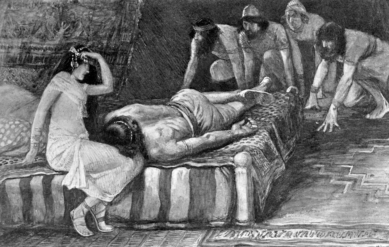 Samson zostaje więźniem, Tissot - Biblia autorstwa James Jacques Joseph after Tissot