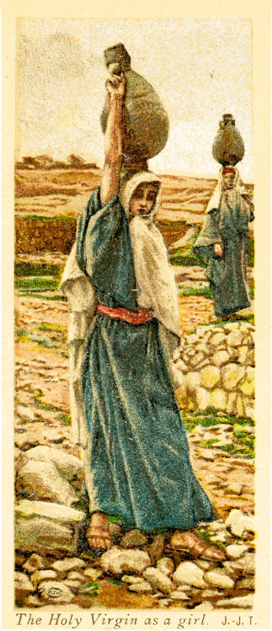 د انجلۍ په توګه مقدس ورجن، - Biblepoli autorstwa James Jacques Joseph after Tissot