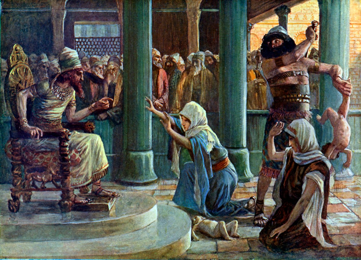 Mądrość Salomona J James Tissot - Biblia autorstwa James Jacques Joseph after Tissot