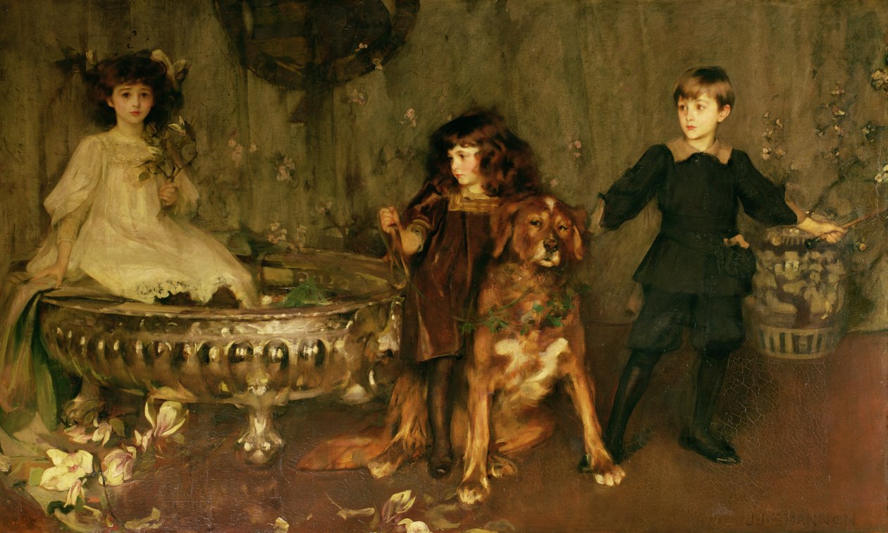 Lord John Manners, Lord Haddon i Lady Marjorie Manners autorstwa James Jebusa Shannon