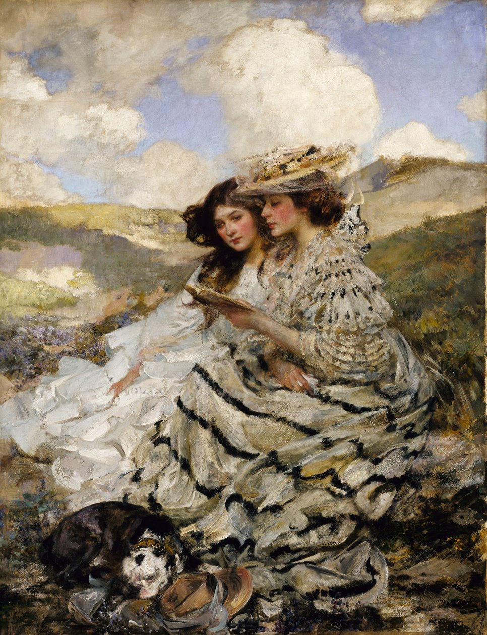 Na wydmach (Lady Shannon i Kitty) autorstwa James Jebusa Shannon