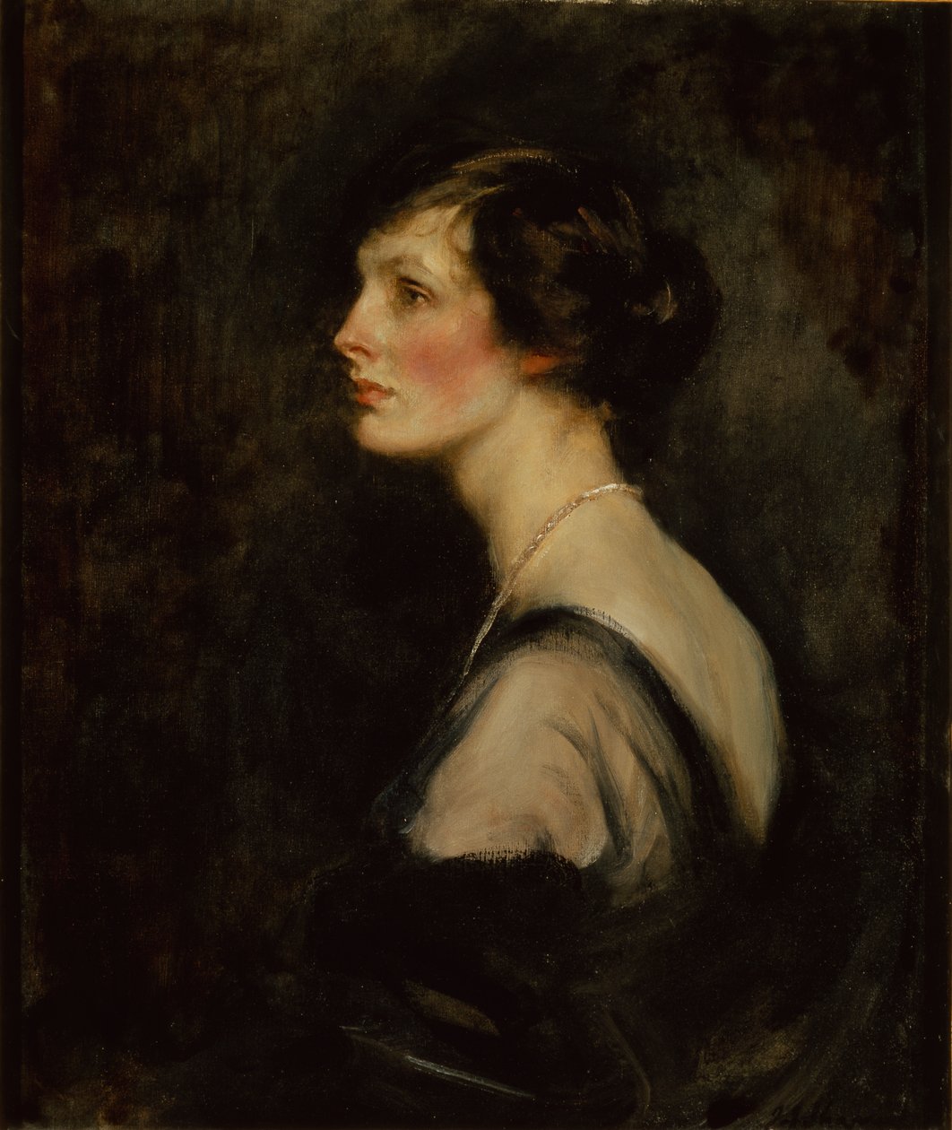 Portret Mary Gascoigne-Cecil, gdy markiza Hartington, c.1917-18 (olej na płótnie) autorstwa James Jebusa Shannon