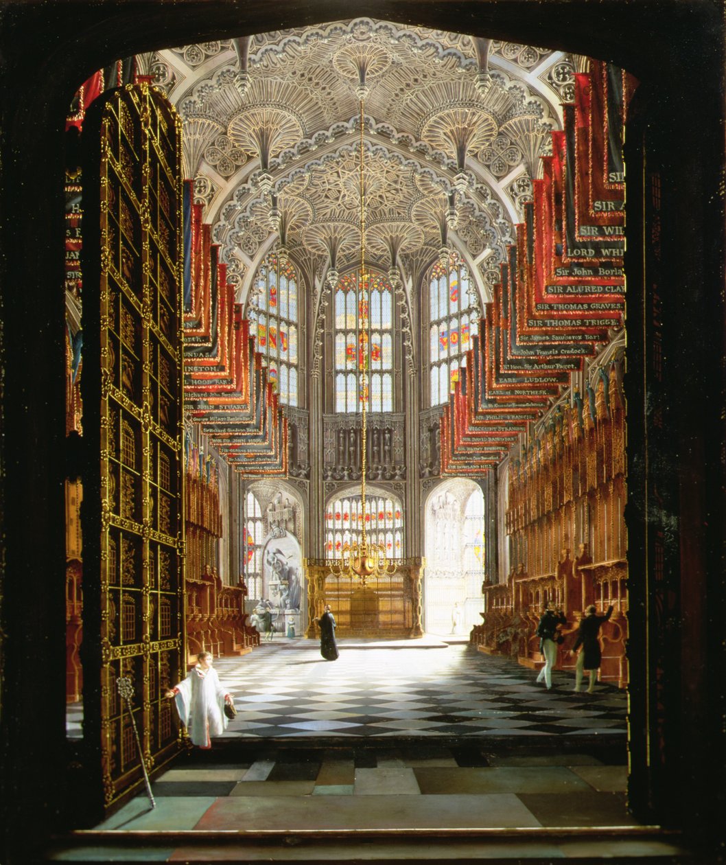 Wnętrze kaplicy Henryka VII, Opactwo Westminsterskie autorstwa James John Harwood