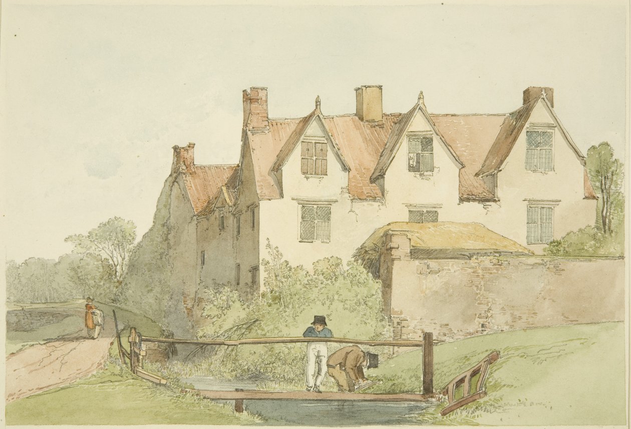 Country House sędziego Fostera (Recorder of Bristol) w pobliżu Ashley Barn (Lower Ashley House) autorstwa James Johnson