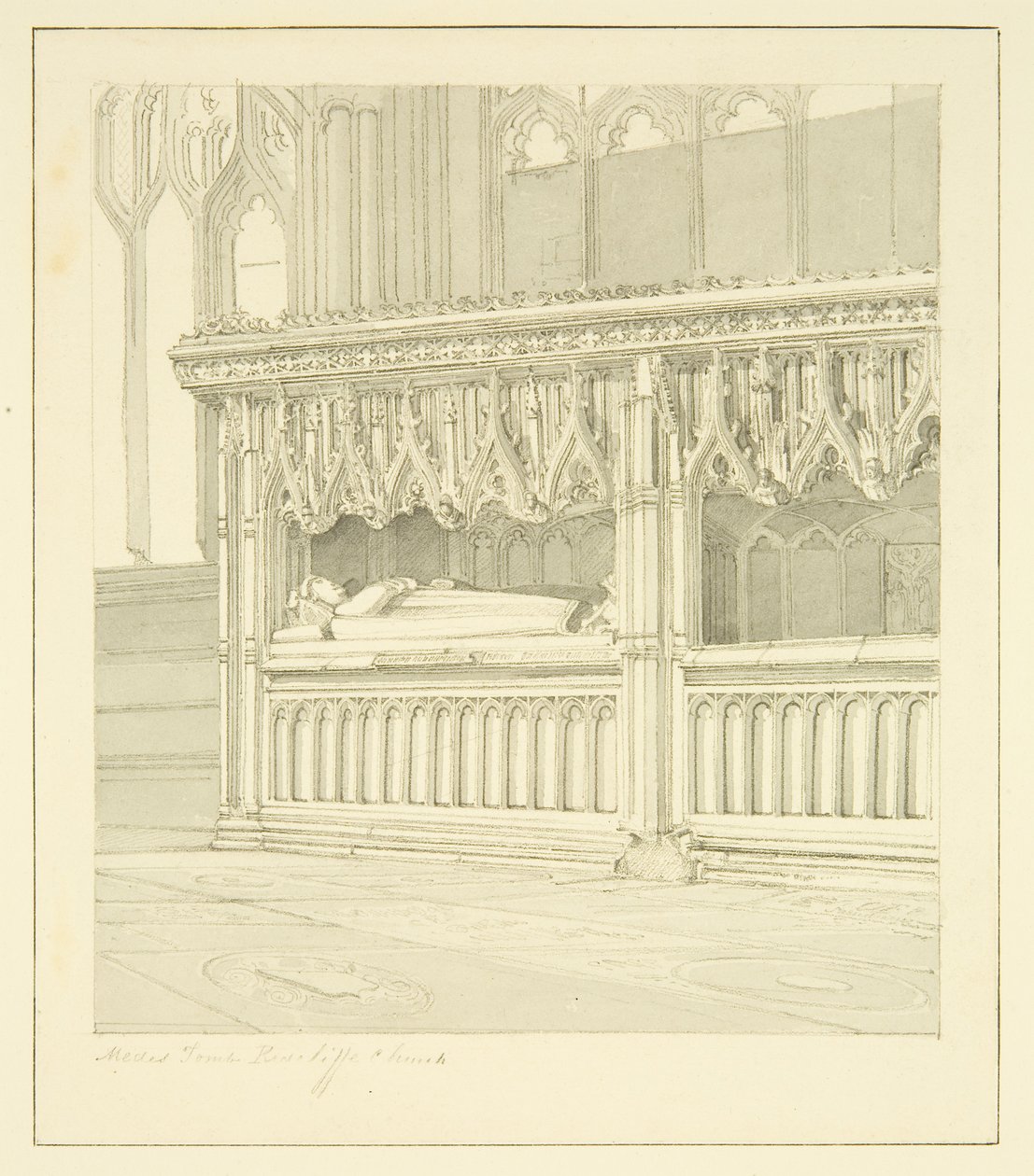 Pomnik Sir Thomasa Mede w St Mary Redcliffe autorstwa James Johnson