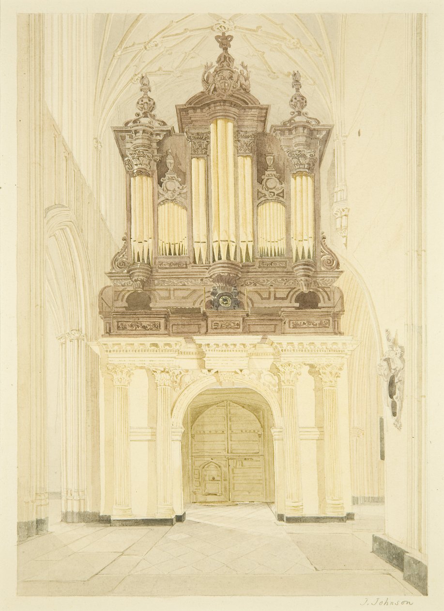 Organy i Organ Loft w St Mary Redcliffe autorstwa James Johnson