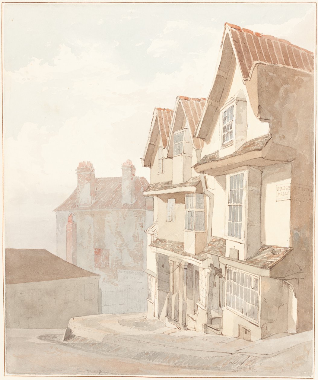 Widok na Church Lane w Bristolu autorstwa James Johnson