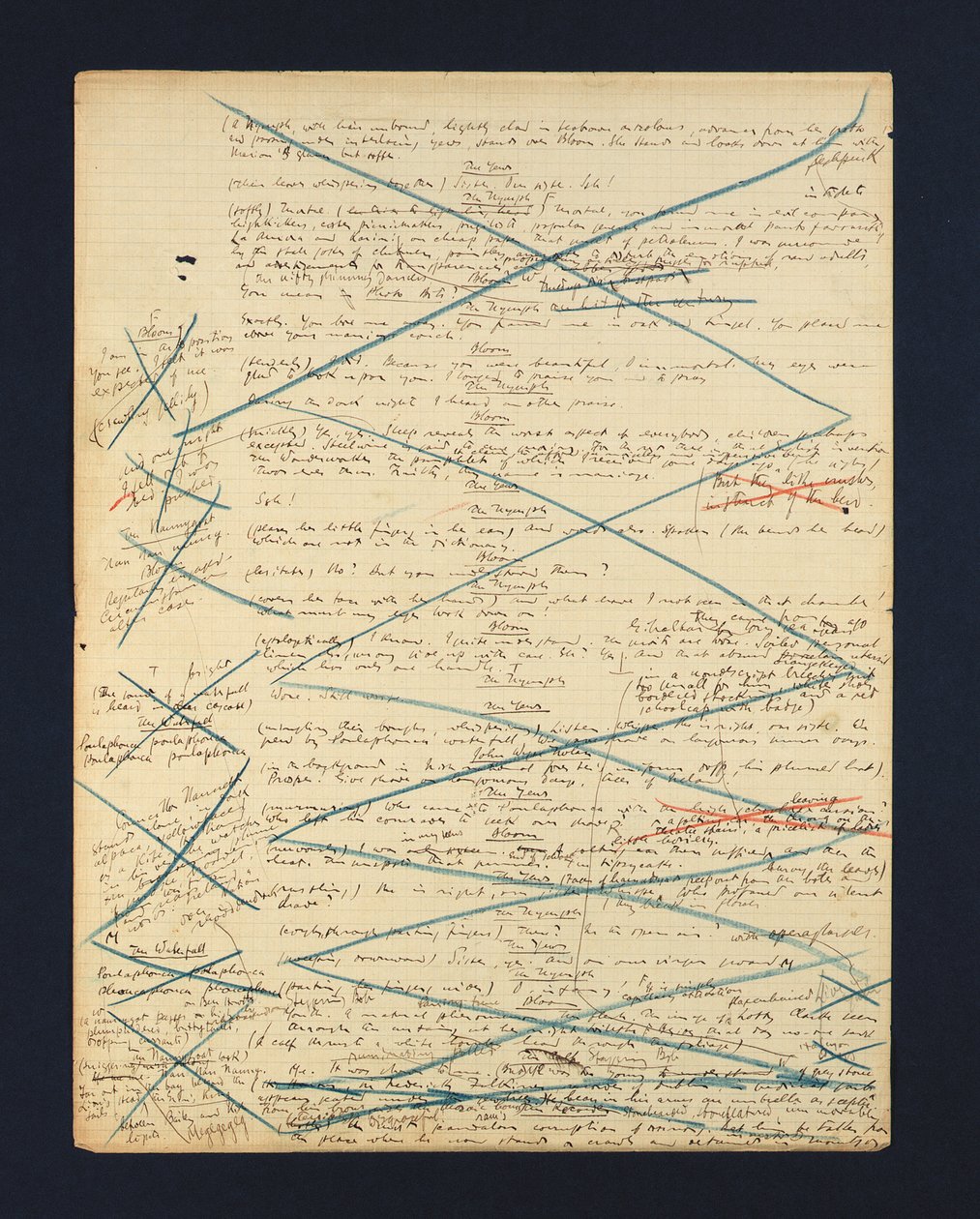 Autograf rękopisu odcinka „Circe” Ulissesa, Paryż, lipiec - grudzień 1920 (pióro i atrament i ołówek na papierze) (patrz także 490419) autorstwa James Joyce