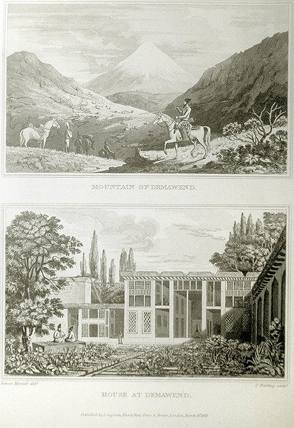 Góra i Dom w Demawendzie, 1818 autorstwa James Justinian Morier