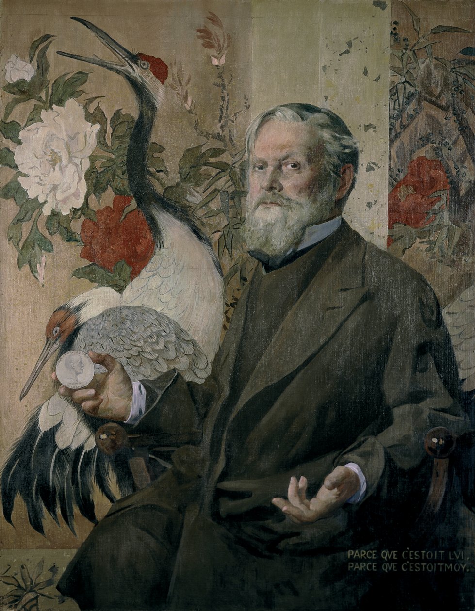 Portret Franka Brangwyna (1867-1956) (olej na płótnie) autorstwa James Kerr Lawson