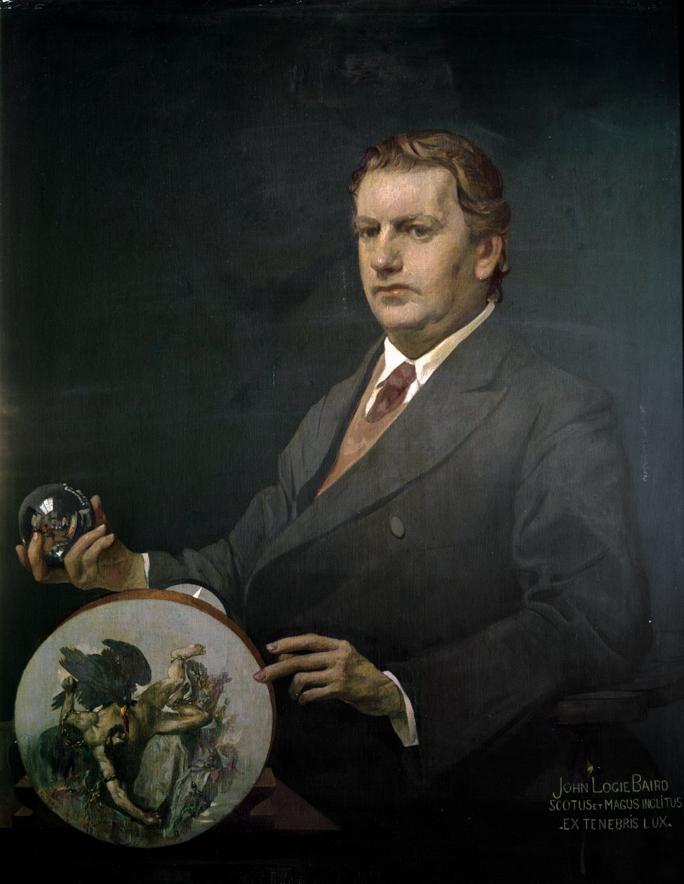 Portret Johna Logie Bairda (olej na płótnie) autorstwa James Kerr Lawson