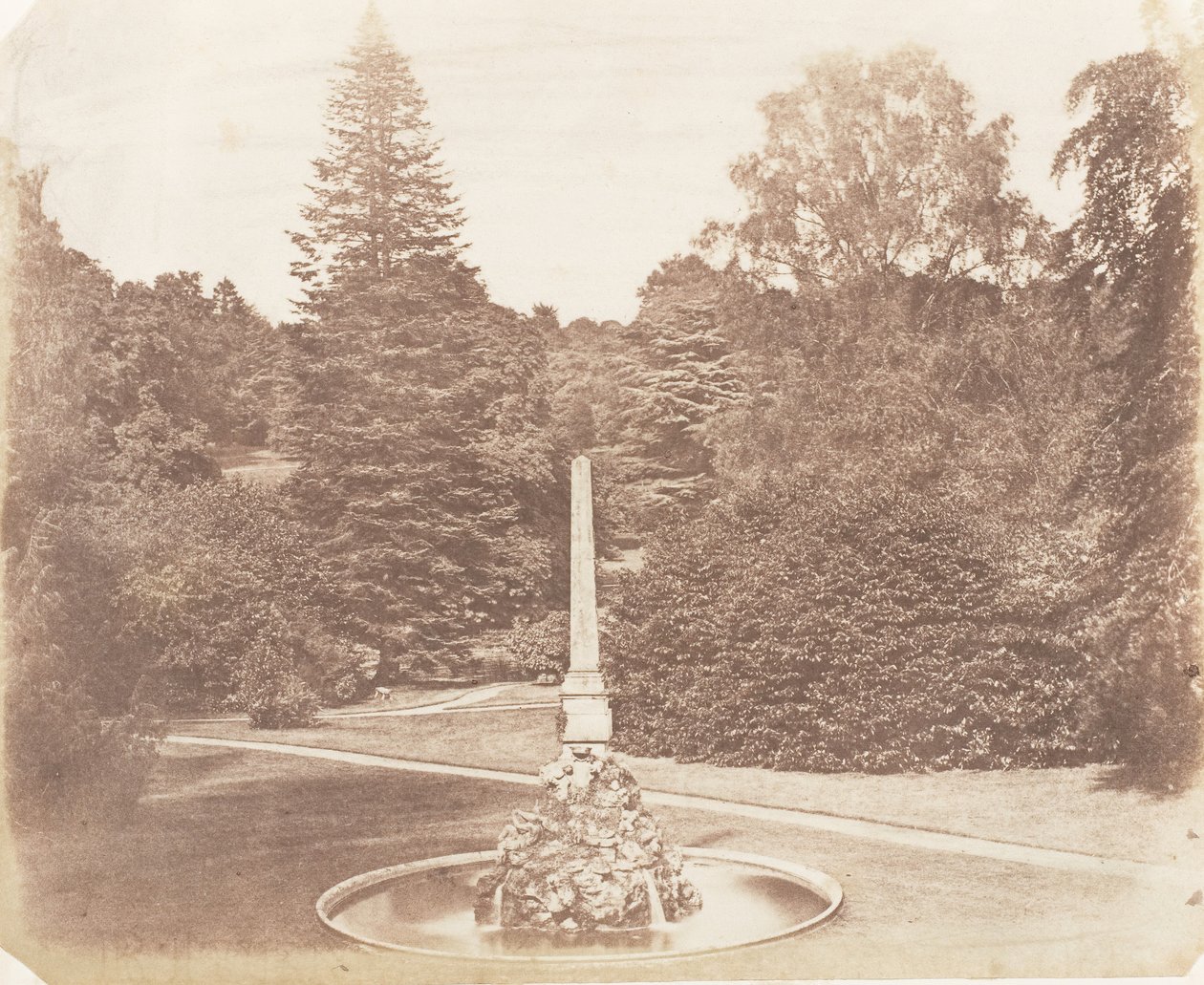 W ogrodzie. Blenheima, 1853-56. autorstwa James Knight