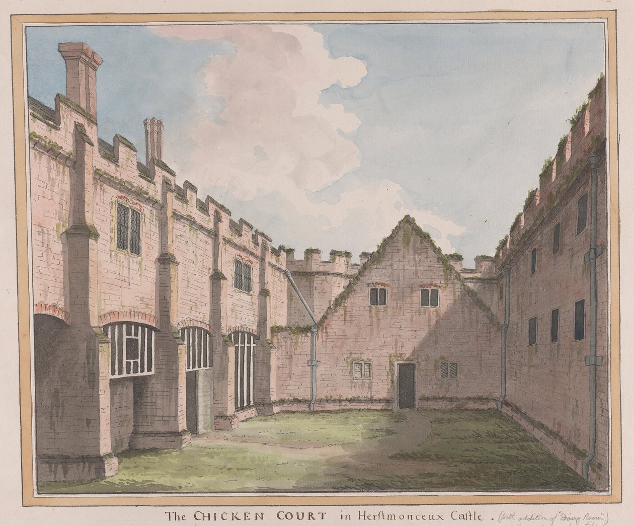 Zamek Herstmonceux, East Sussex: The Chicken Court autorstwa James Lambert  of Lewes