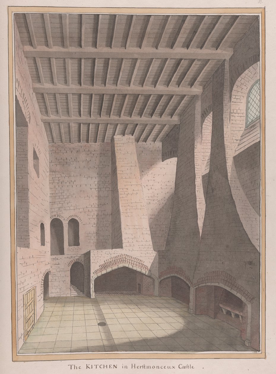 Zamek Herstmonceux, East Sussex: Kuchnia autorstwa James Lambert  of Lewes