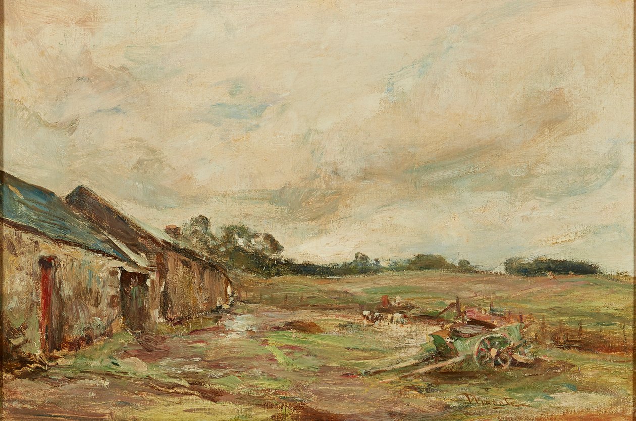 Gospodarstwo latem (olej na płótnie) autorstwa James Lawton Wingate