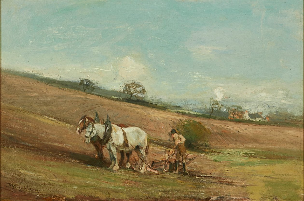 Orka wiosenna (olej na płótnie) autorstwa James Lawton Wingate