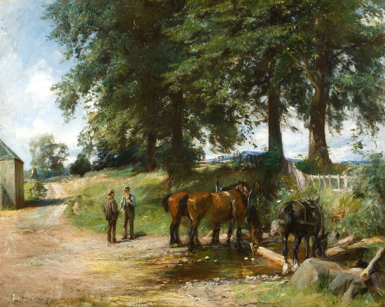 Podlewanie koni autorstwa James Lawton Wingate