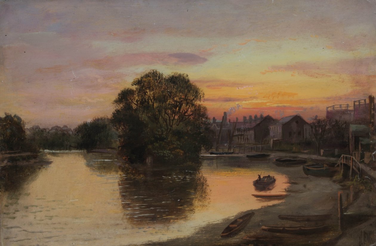 Kew at Sunset - nieruchomość Patons autorstwa James Lewis