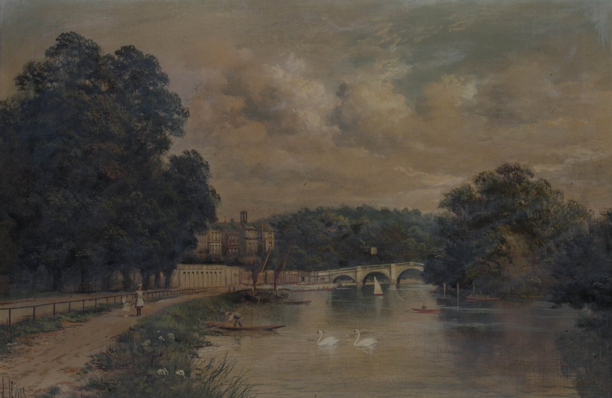 Richmond Bridge z Cholmondeley Walk autorstwa James Lewis
