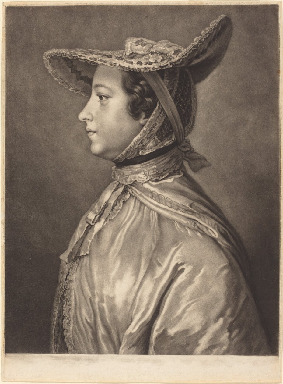Katarzyna, hrabina Lincoln autorstwa James MacArdell after William Hoare