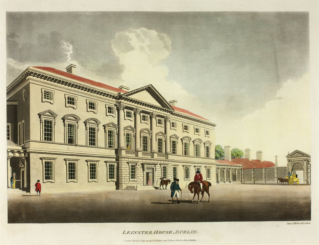 Leinster House, Dublin autorstwa James Malton