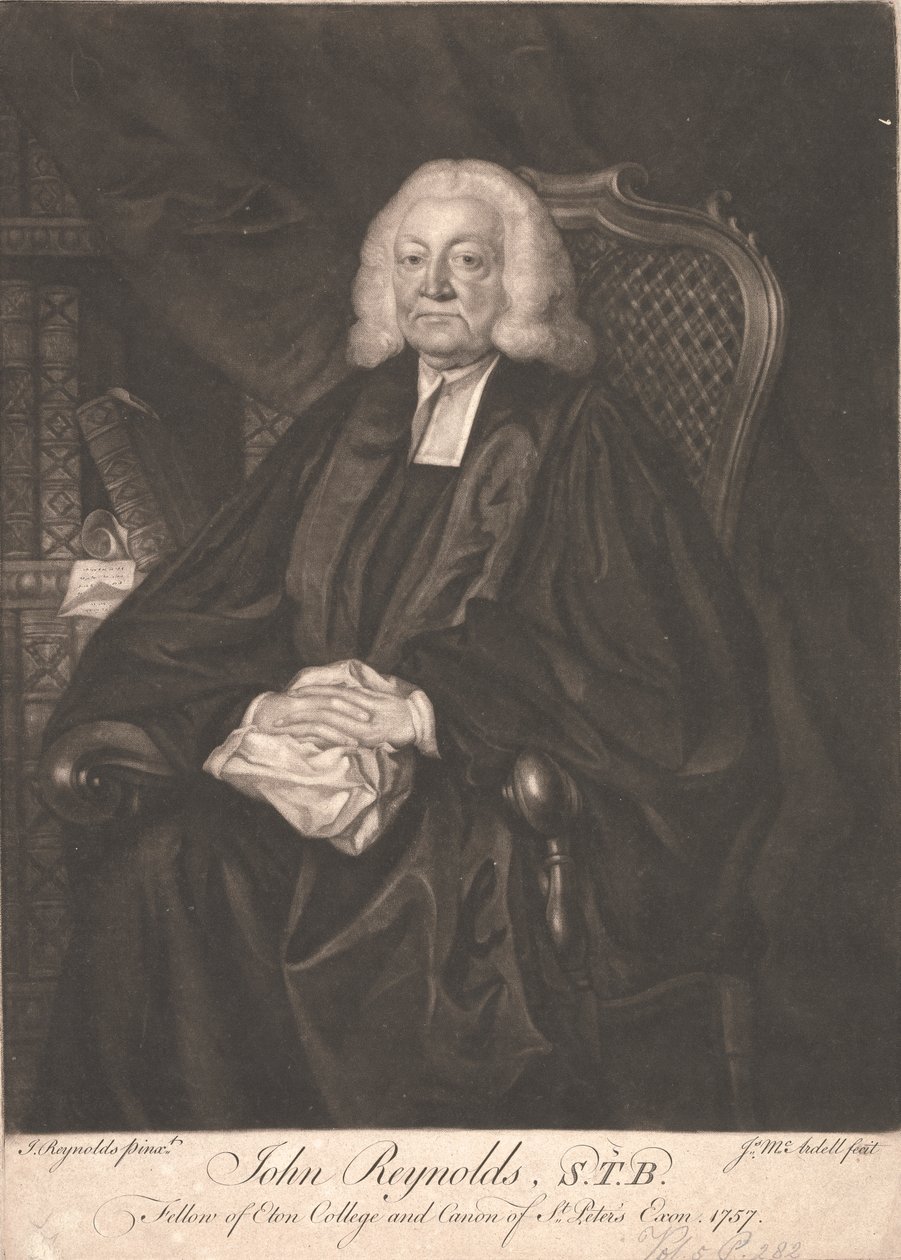 Dr John Reynolds, STB autorstwa James McArdell