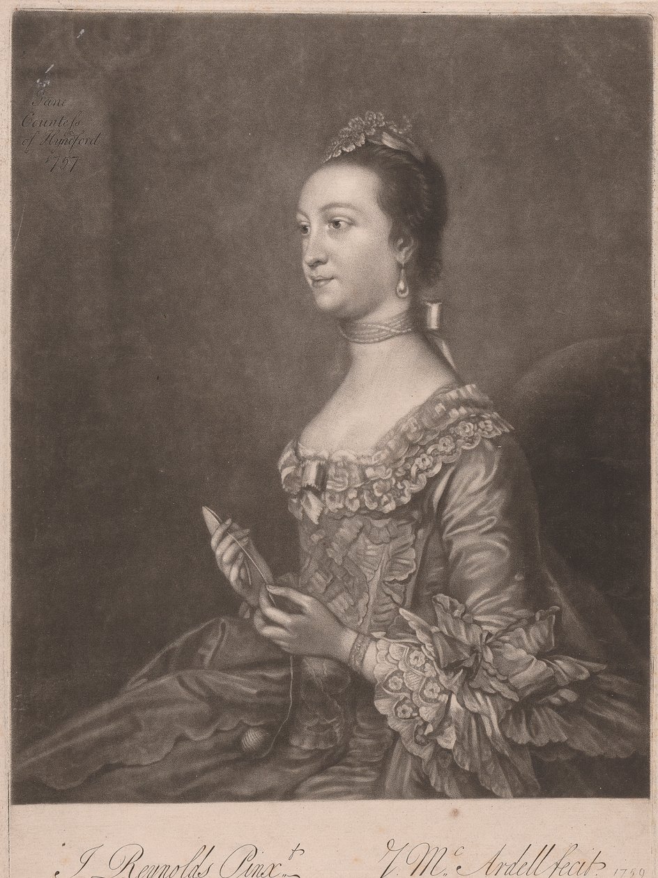 Jane hrabina Hyndford autorstwa James McArdell
