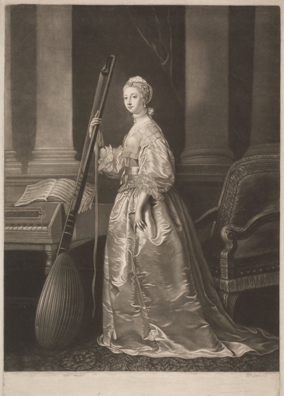 Lady Mary Koks autorstwa James McArdell
