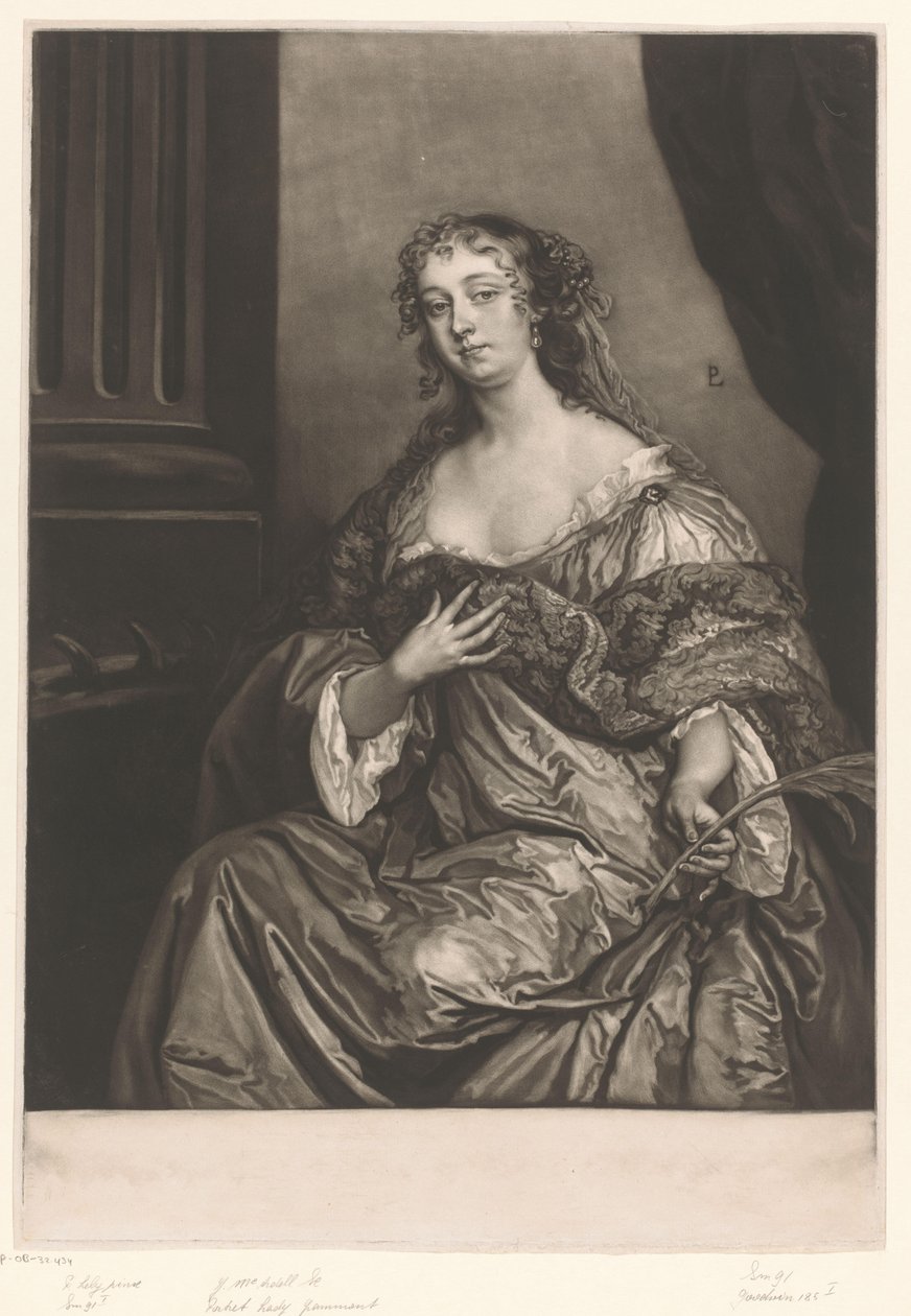 Portret Elizabeth Hamilton jako świętej Katarzyny autorstwa James McArdell