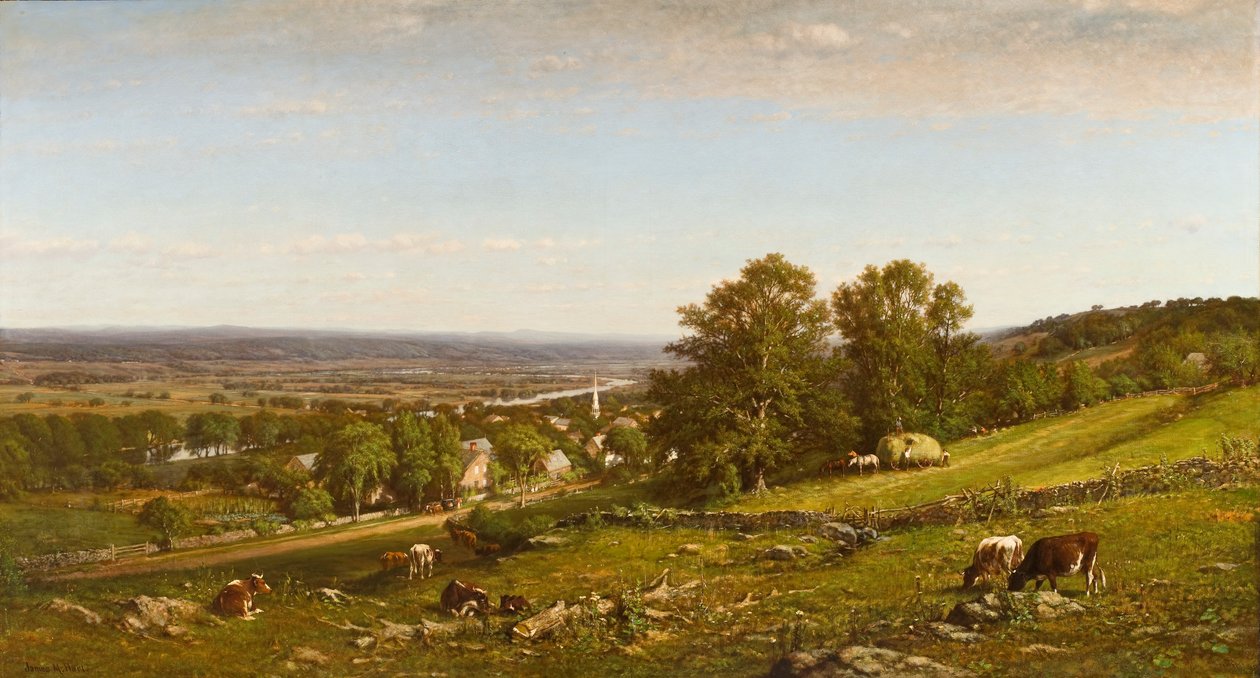 Spokojne domy, 1868 autorstwa James McDougal Hart