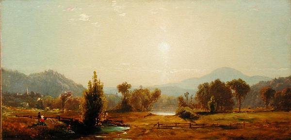 Widok Catskills (olej na płótnie) autorstwa James McDougal Hart