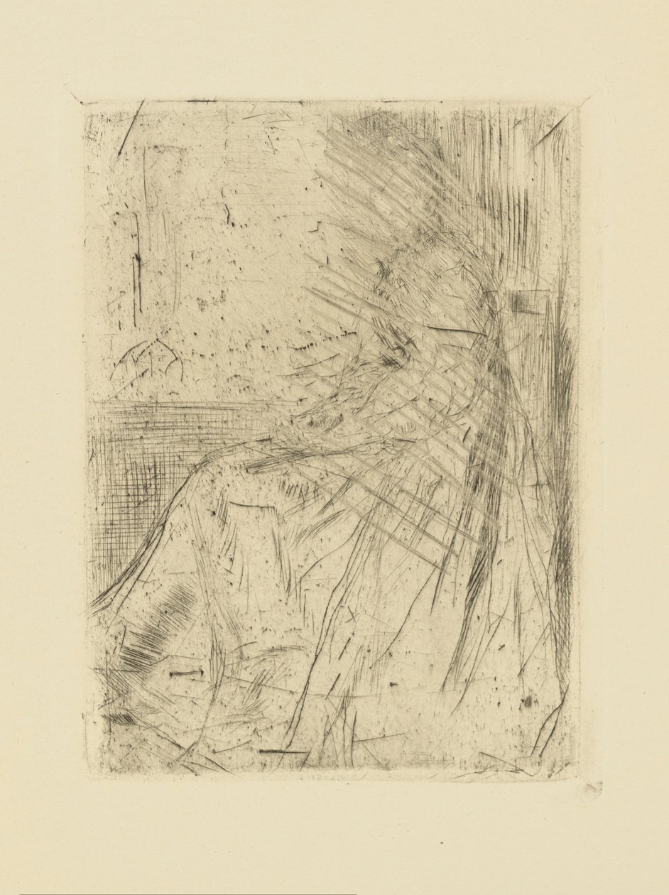 [76] Wrażenia z anulowanych płyt autorstwa Whistlera - Maude, Seated. autorstwa James Abbott McNeill Whistler