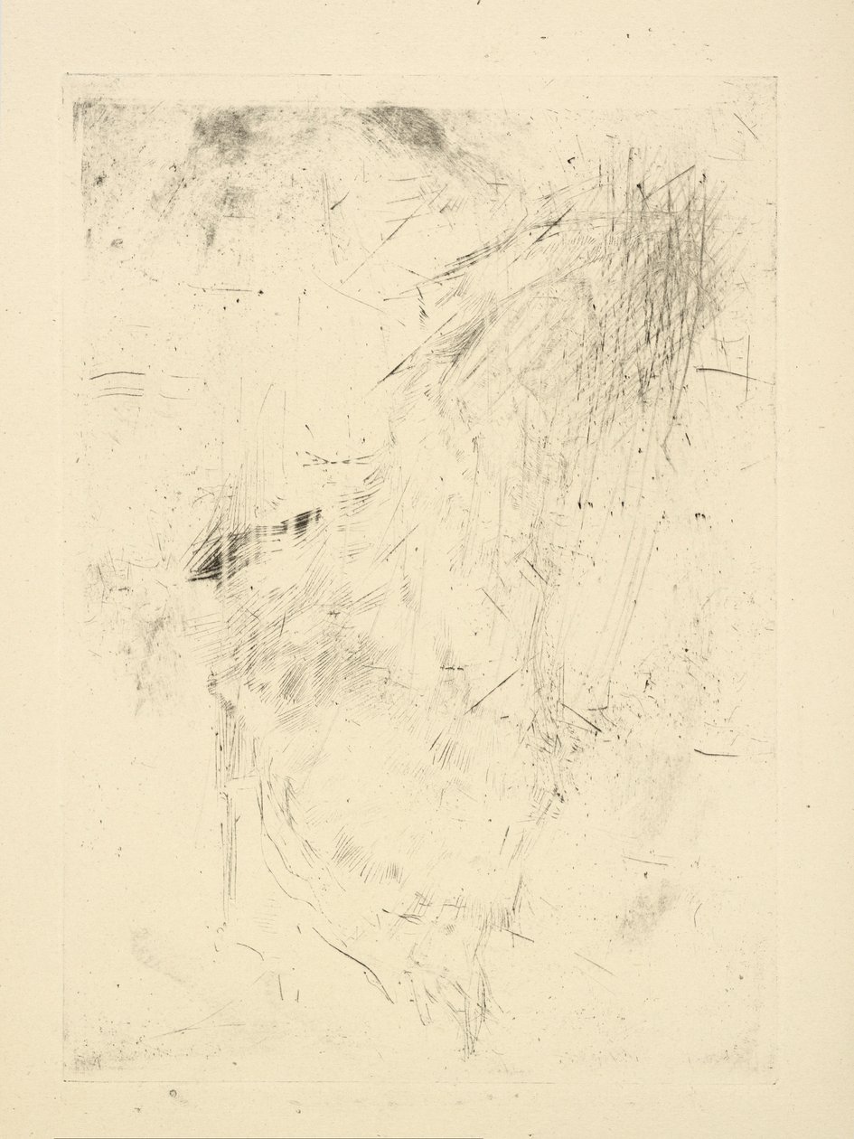 [76] Wrażenia z anulowanych płyt autorstwa Whistlera - [Siedząca postać?] autorstwa James Abbott McNeill Whistler