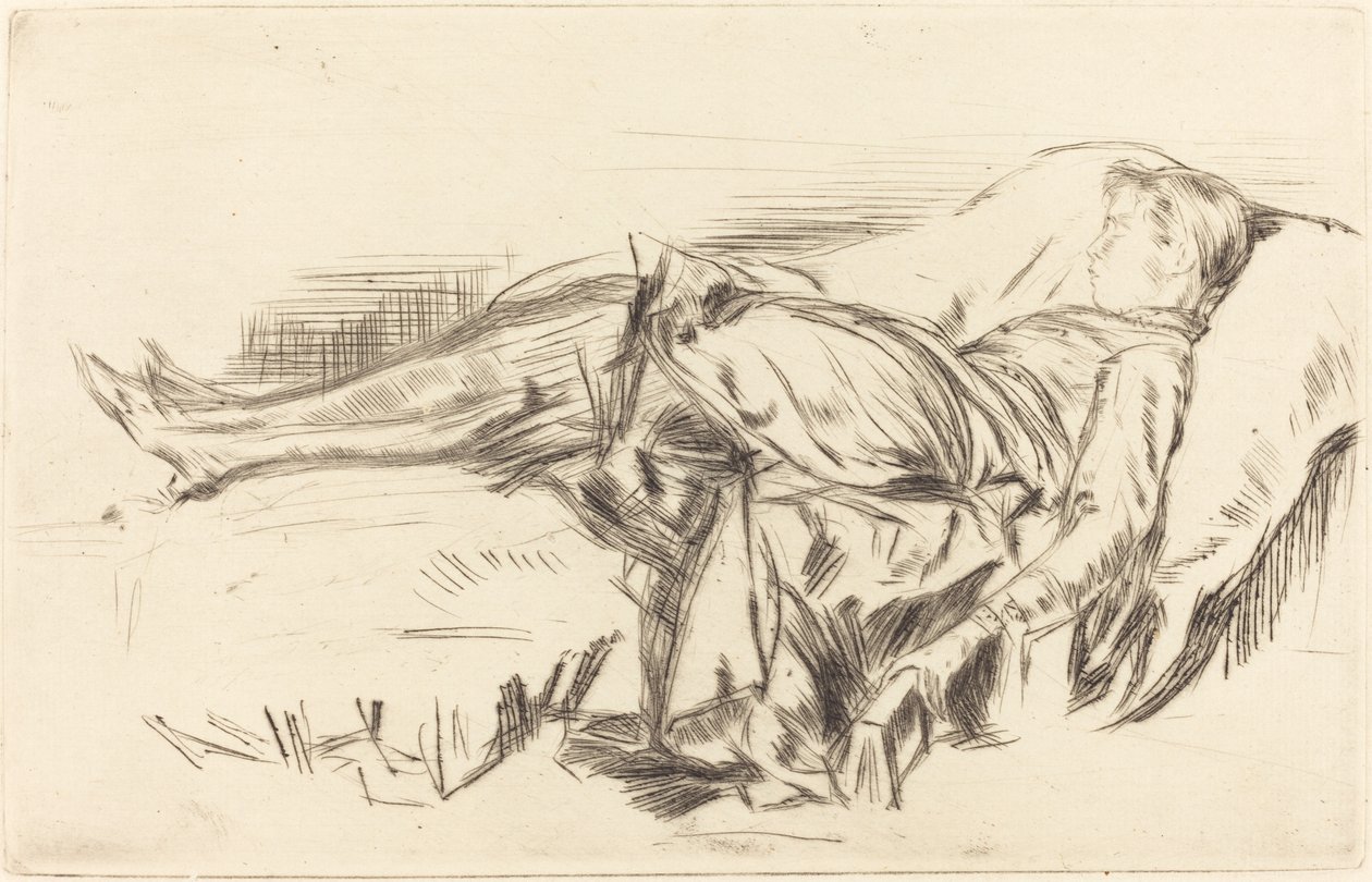 Dziecko na kanapie, nr 2 autorstwa James Abbott McNeill Whistler