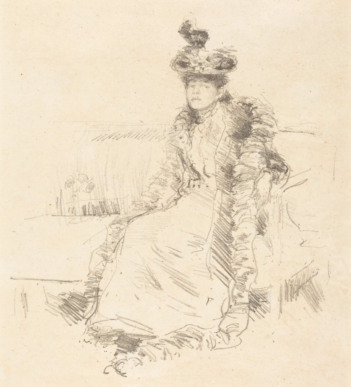 Siedząca dama autorstwa James McNeill Whistler