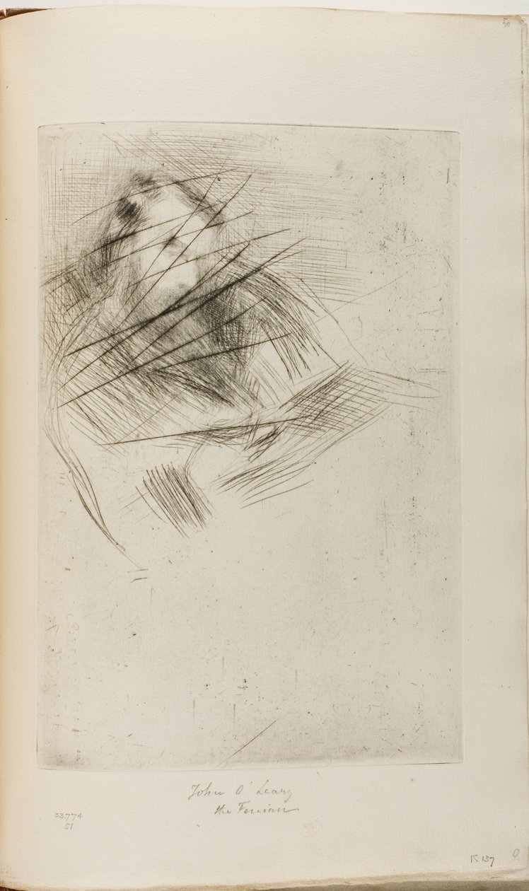 Mężczyzna czytający autorstwa James Abbott McNeill Whistler