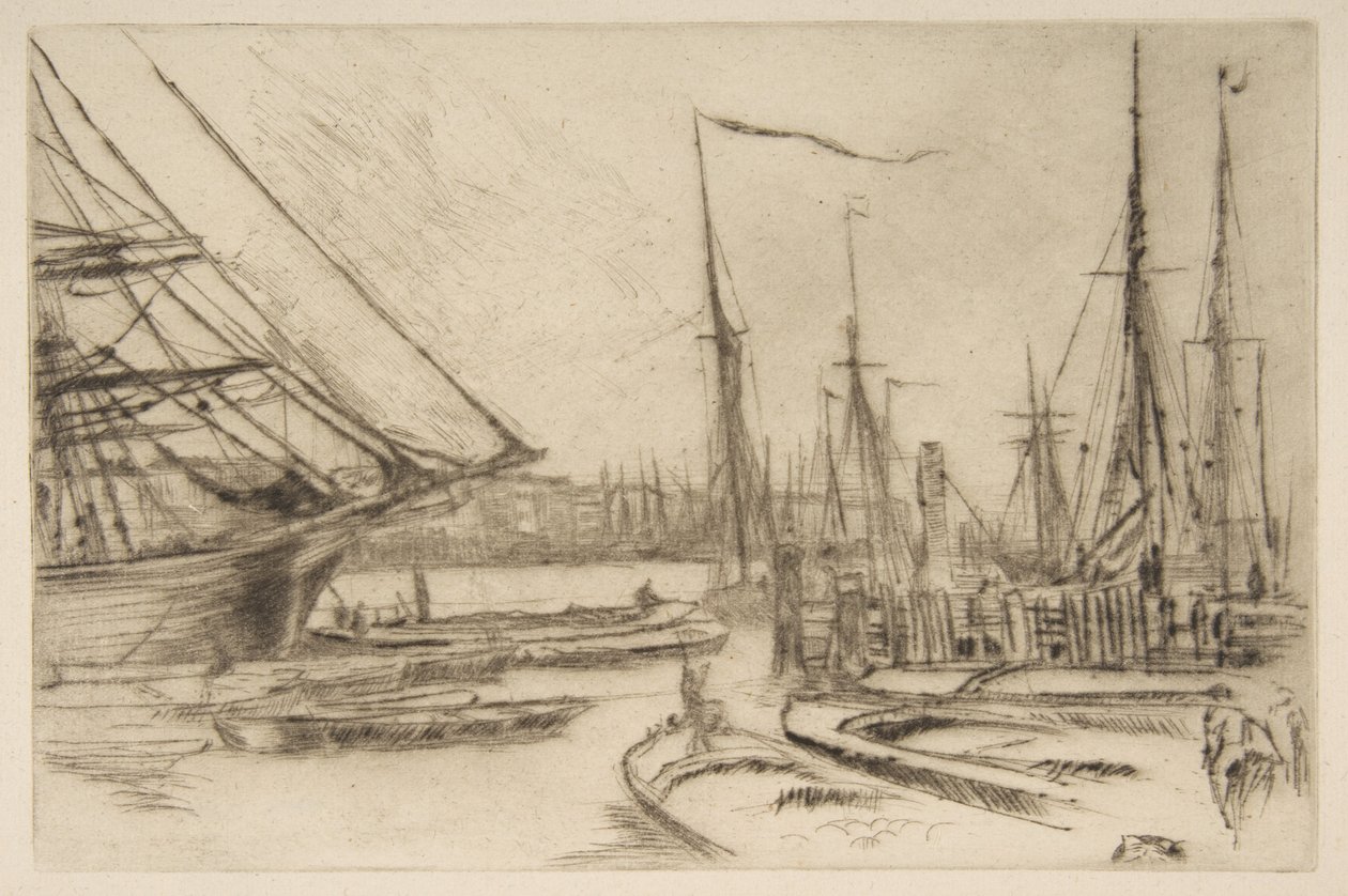 Szkic z Billingsgate (Z Billingsgate) autorstwa James McNeill Whistler