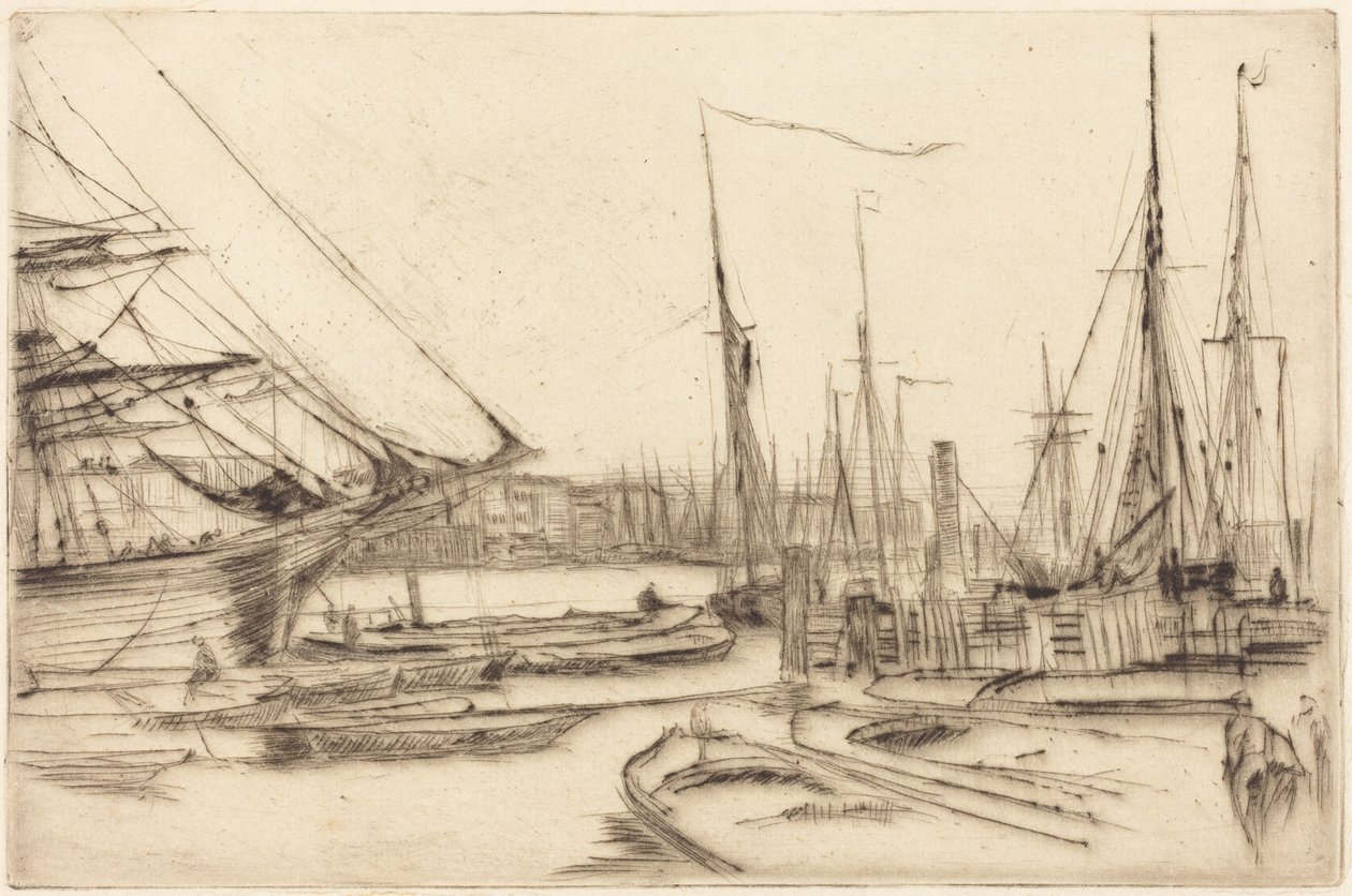 Scenka z Billingsgate autorstwa James McNeill Whistler