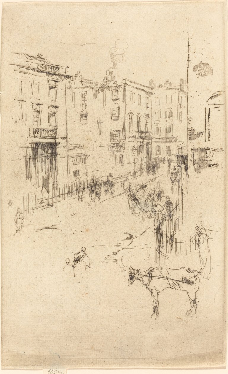 Ulica Alderneya autorstwa James Abbott McNeill Whistler