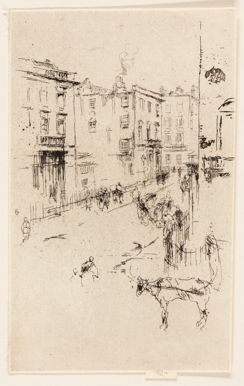 Ulica Alderneya autorstwa James Abbott McNeill Whistler