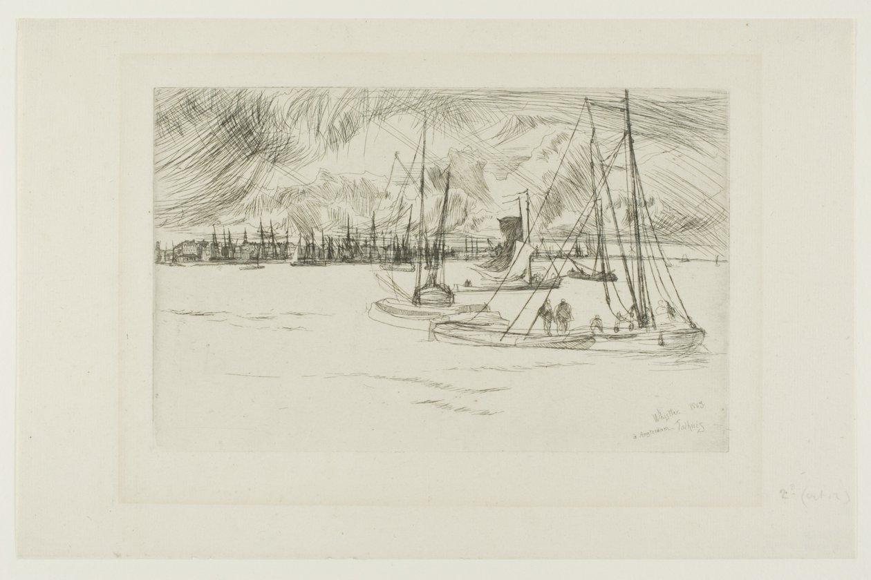 Amsterdam, z Tolhuis autorstwa James Abbott McNeill Whistler