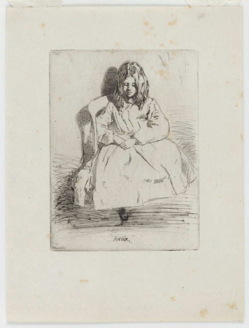 Annie, siedząca autorstwa James Abbott McNeill Whistler