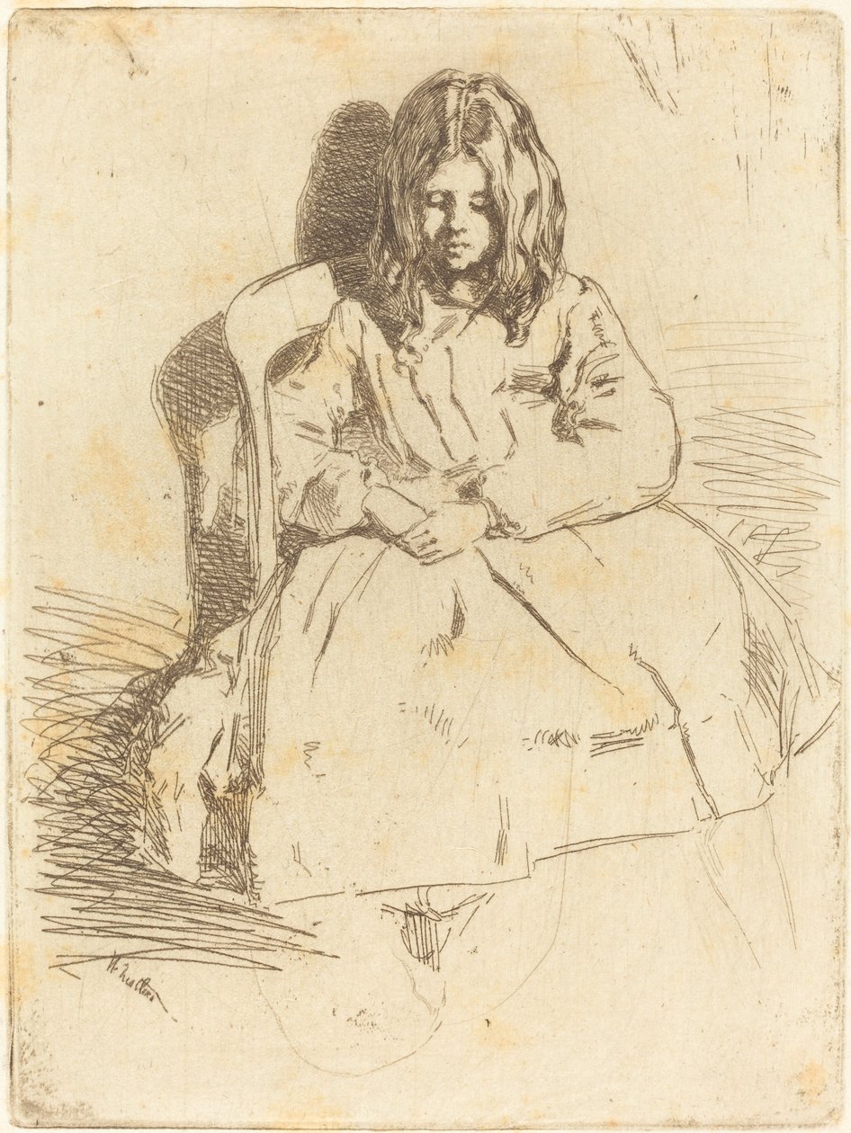 Annie w pozycji siedzącej autorstwa James Abbott McNeill Whistler