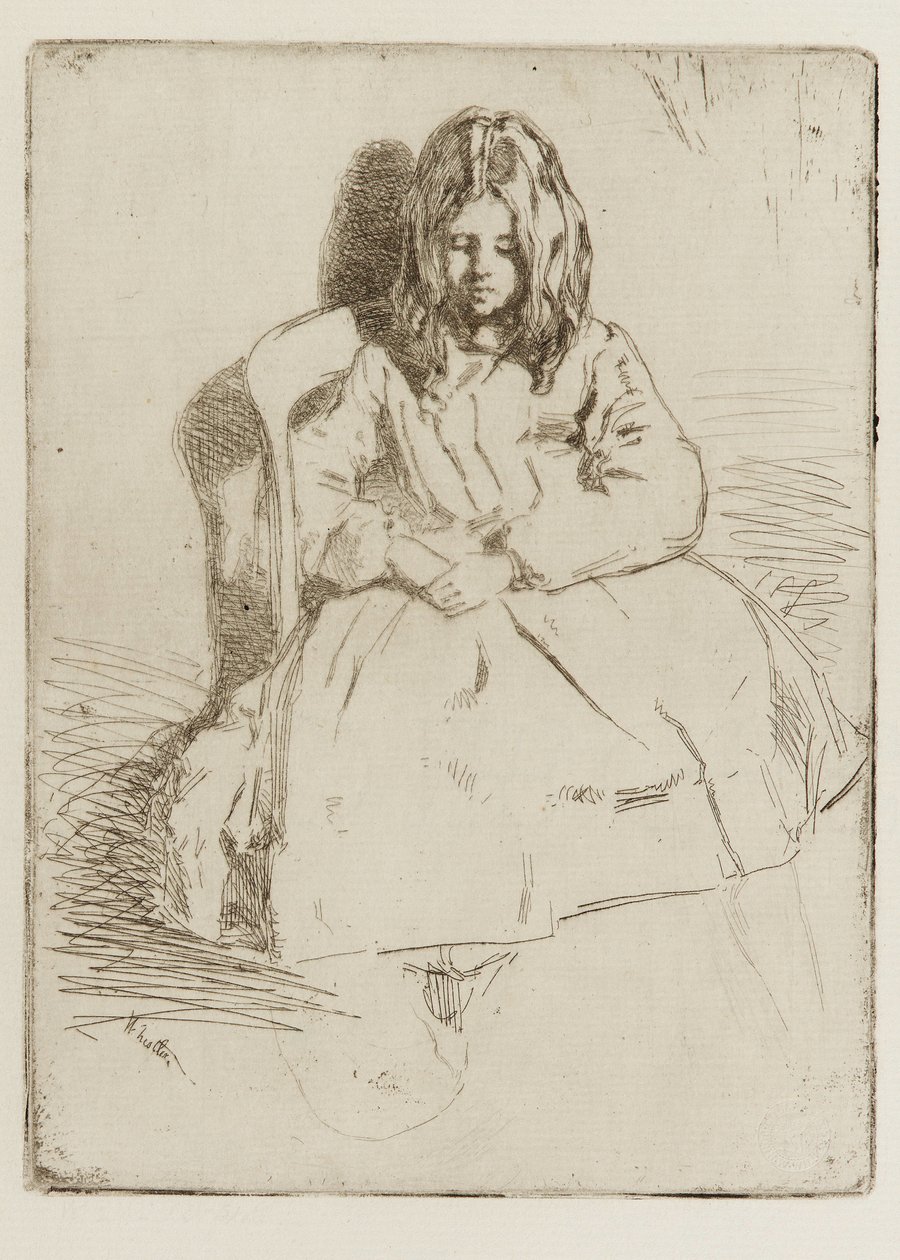 Annie, siedząca autorstwa James Abbott McNeill Whistler