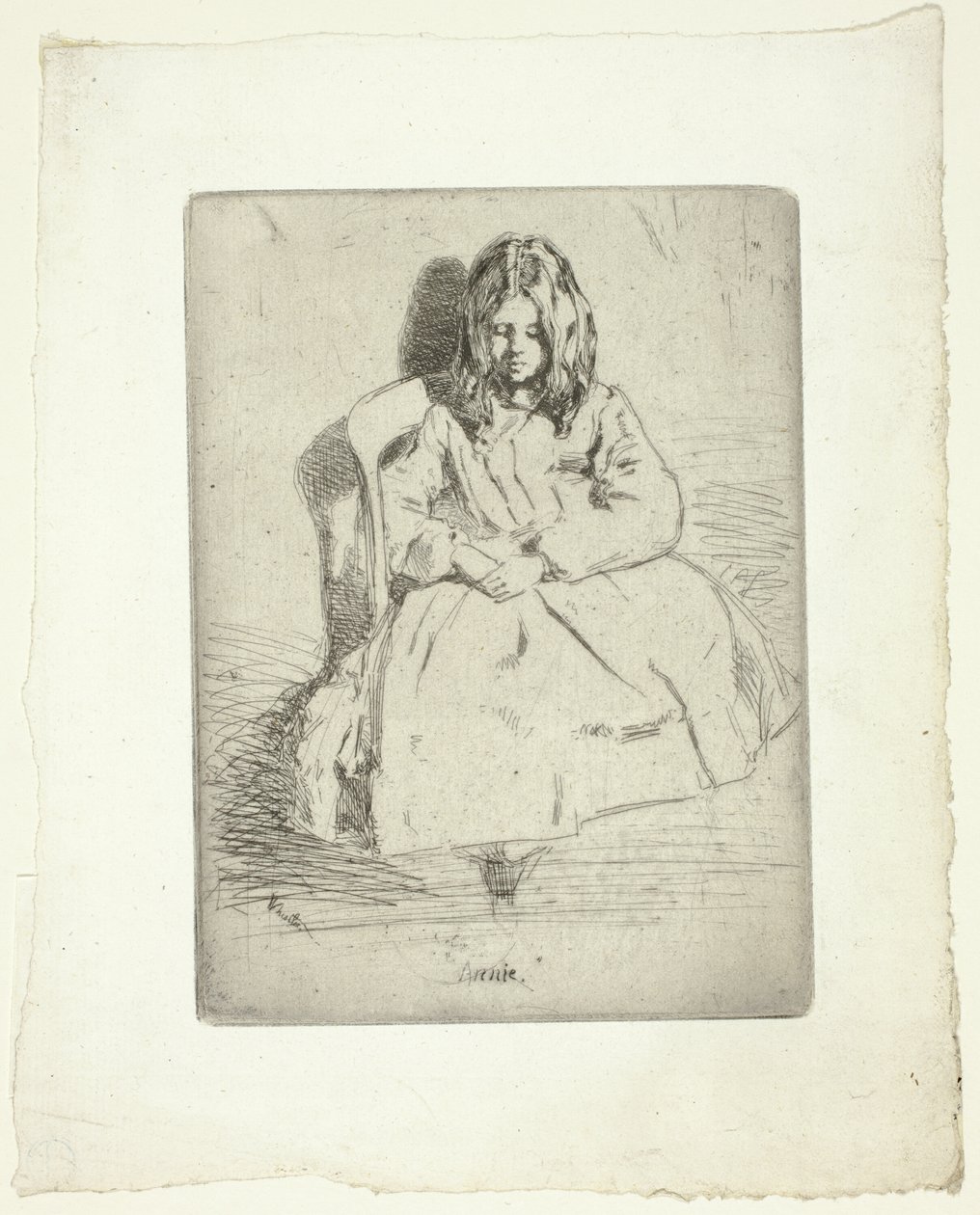 Annie, siedząca autorstwa James McNeill Whistler