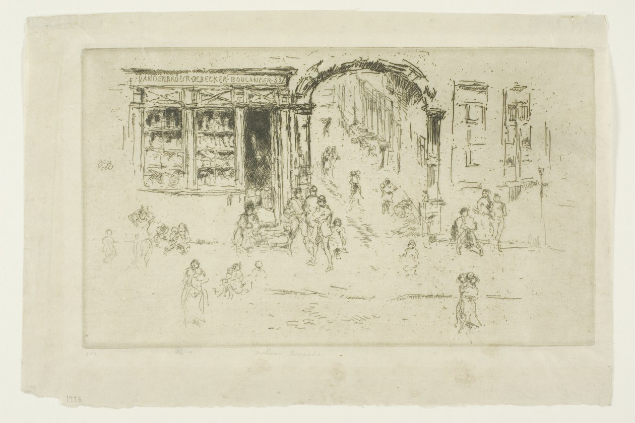 Brama, Bruksela autorstwa James Abbott McNeill Whistler
